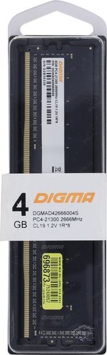 Память оперативная DDR4 4Gb Digma 2666MHz (DGMAS42666004S) фото