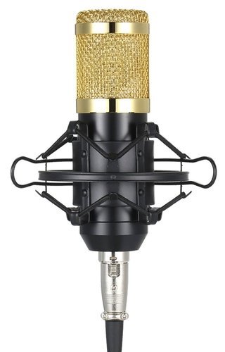 Микрофон студийный BM800, черный + золотой фото