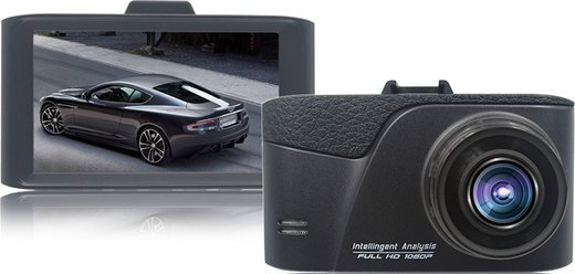 Видеорегистратор GT611 с дисплеем 3", черный фото