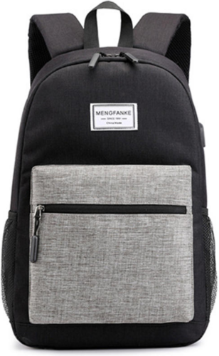 Рюкзак для ноутбука до 13" из ткани оксфорд с внешним USB-портом, черный фото