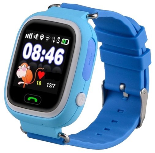 Детские умные часы Smart Baby Watch Q80, голубые фото