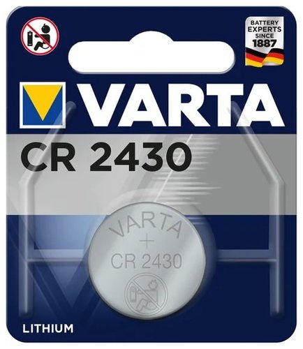 Батарейка литиевая VARTA CR2430 Professional Electronics дисковая 3В блистер 1 шт (06430101401) фото