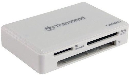 Картридер Transcend TS-RDF8W2 USB 3.1, белый фото