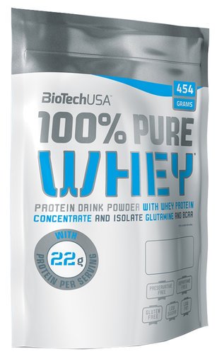 Протеин BioTechUSA 100% Pure Whey (454 г), Клубника фото