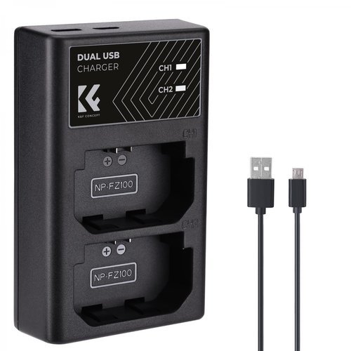 Зарядное устройство K&F Concept KF28.0010 for FZ100 (micro USB/Type-C) фото
