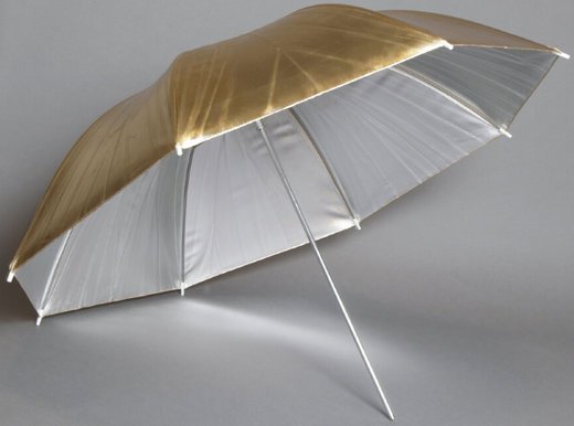 Зонт Fujimi FJU564-33 переключаемый золото/серебро 84см фото