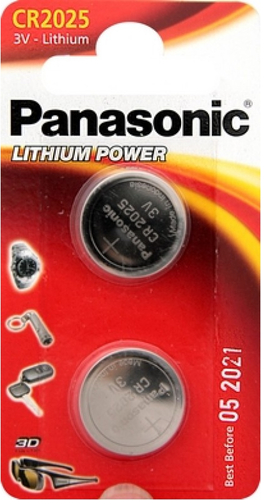 Батарейки Panasonic CR-2025EL/2B дисковые литиевые Lithium Power в блистере 2шт фото