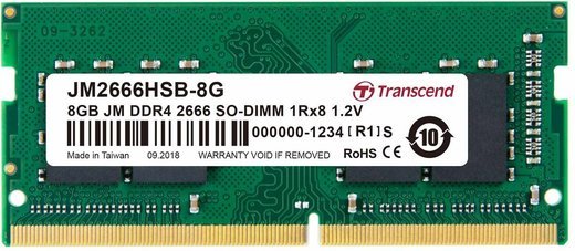 Память оперативная DDR4 8Gb Transcend 2666Mhz CL19 (JM2666HSB-8G) фото