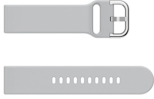 Силиконовый ремешок для умных часов Bakeey 20 мм, серый фото