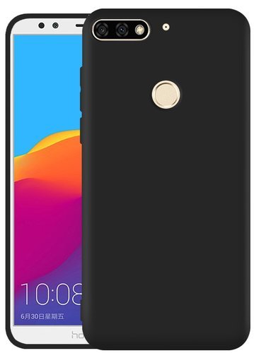Чехол для смартфона Huawei Honor 7C/ 7A Pro/ Huawei Y6 Prime (2018) (матовый) черный, BoraSCO фото