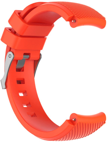 Силиконовый ремешок для часов Bakeey для Xaiomi, оранжевый, 22 мм, рифленый фото