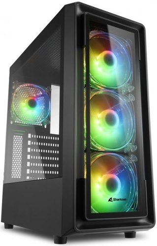 Компьютерный корпус Sharkoon TK4 RGB led, черный фото
