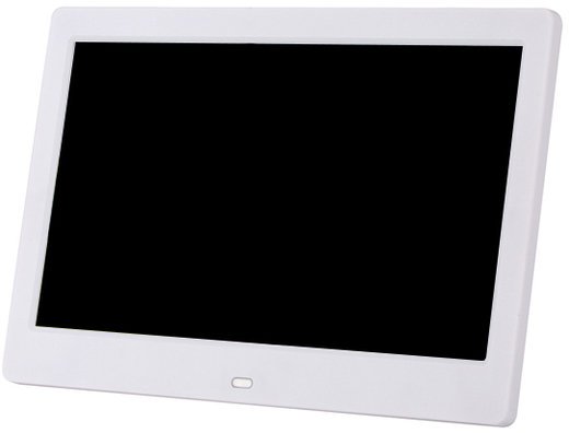 Цифровая фоторамка 10 дюймов HD TFT ЖК-экран, белый фото