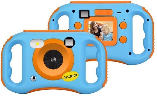 Цифровая камера Andoer CDE7 WiFi детская 5MP 1080P HD Digital, светло- голубой фото
