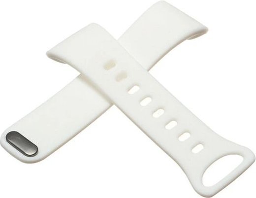 Силиконовый ремешок для часов Samsung Gear Fit 2 регулируемый, белый фото