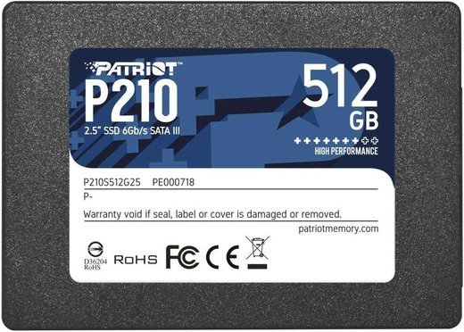 Жесткий диск SSD 2.5" Patriot P210 512Gb (P210S512G25) фото