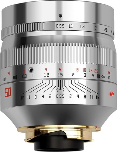 Объектив TTARTISAN 50 мм F0.95 для Leica M Mount Camera для Leica M9 M10 50 / 0,95, серый фото