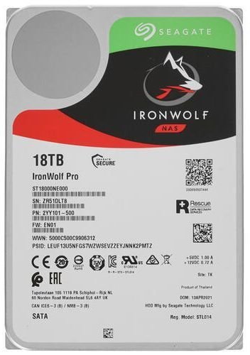 Жесткий диск HDD 3.5" Seagate IronWolf Pro 18Tb (ST18000NE000) фото