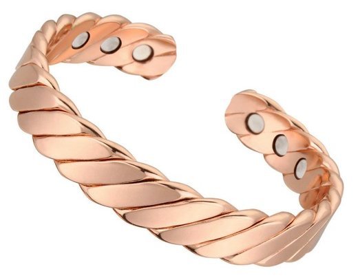 Дизайнерский браслет Noname, магнитный замок, розовое золото фото