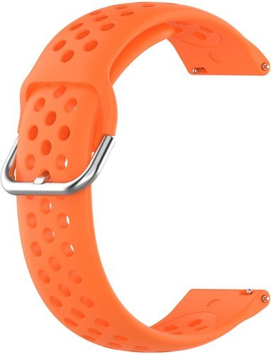Спортивный силиконовый ремешок Bakeey 22 мм для часов Samsung Galaxy Watch 3 (41 и 45 мм), Amazfit GTS, оранжевый фото