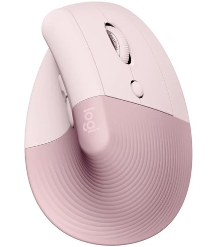 Беспроводная мышь Logitech Lift Ergonomic, розовый фото