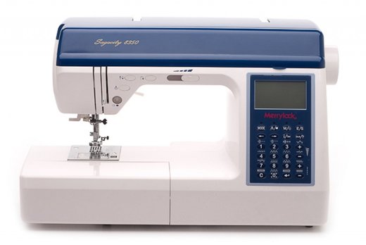 Швейная машина Merrylock 8350 белый/синий фото