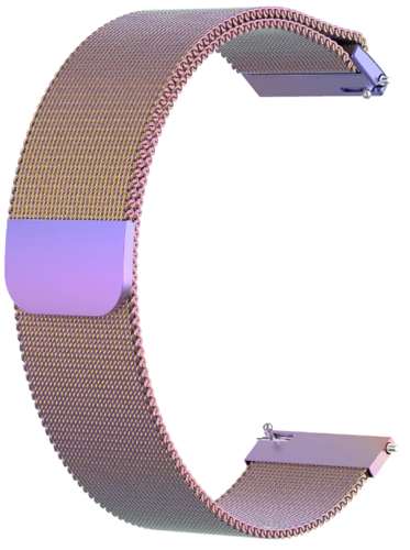 Ремешок Bakeey для часов BW-HL2/Amazfit GTR 42mm/Amazfit Bip, нержавеющая сталь, фиолетовый, 20 мм, магнитный замок фото