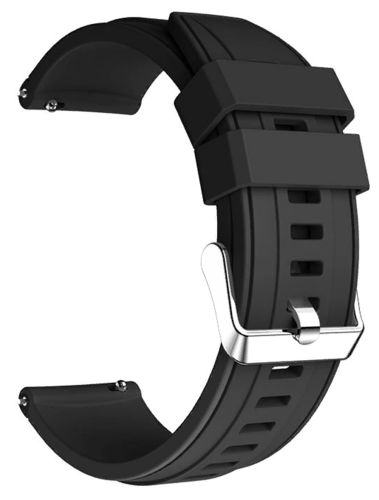 Силиконовый ремешок для часов Bakeey для Amazfit GTR 47mm/Stratos 2/2s, черный, 22 мм фото