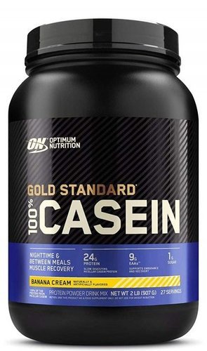 Протеин Optimum Nutrition 100% Casein Gold Standard 907 г банановый крем фото