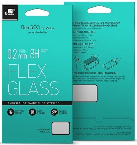 Защитное стекло для Xiaomi Mi Pad 4, Flex Glass VSP 0,26 мм гибридное, BoraSCO фото