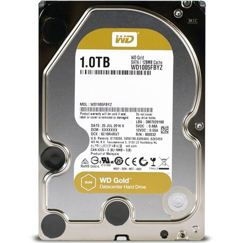 Жесткий диск HDD 3.5" WD Gold 1Tb (WD1005FBYZ) фото