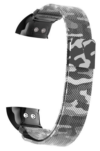Ремешок для браслета Bakeey для Huawei Honor Band 4/5, нержавеющая сталь, камуфляж, серый фото