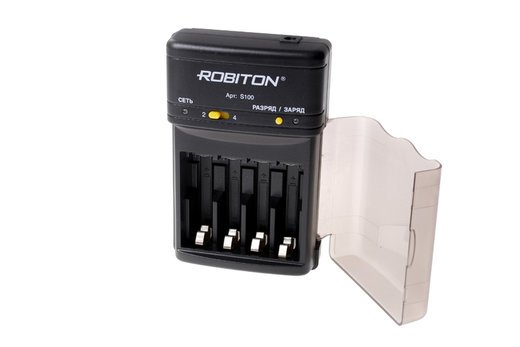 Зарядное устройство Robiton SmartS100 унив. для AA/AAA, компактное, интеллектуальное фото