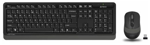 Клавиатура + мышь A4Tech Fstyler FG1010, черный/серый фото