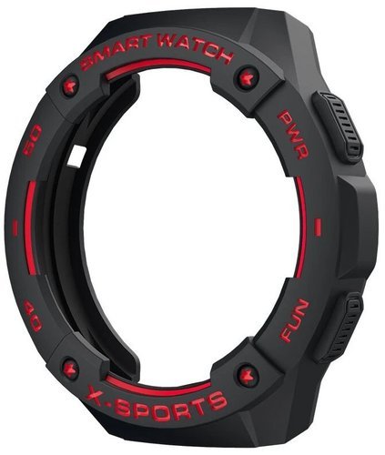 Защитный корпус Bakeey для смарт-часов Huawei Watch GT 2e, черный/красный фото