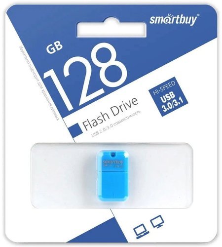 Флеш-накопитель Smartbuy Art USB 3.0 128GB, синий фото