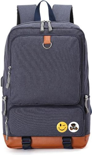 Рюкзак с USB зарядкой для ноутбука 15“, темно синий фото