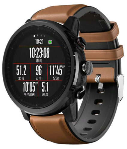 Силиконовый ремешок для часов Bakeey для Amazfit GTR 47mm/Stratos 2/2s, коричневый, 22 мм фото