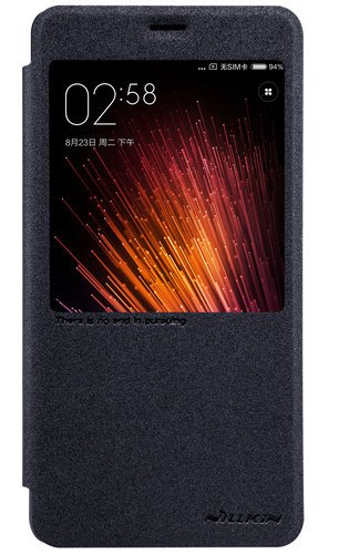 Чехол-книжка для Xiaomi Redmi Pro (черный), Nillkin Sparkle Leather Case фото