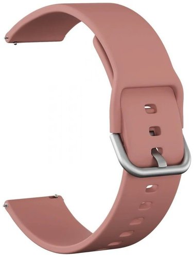 Ремешок силиконовый для Haylou LS02, светло-розовый фото