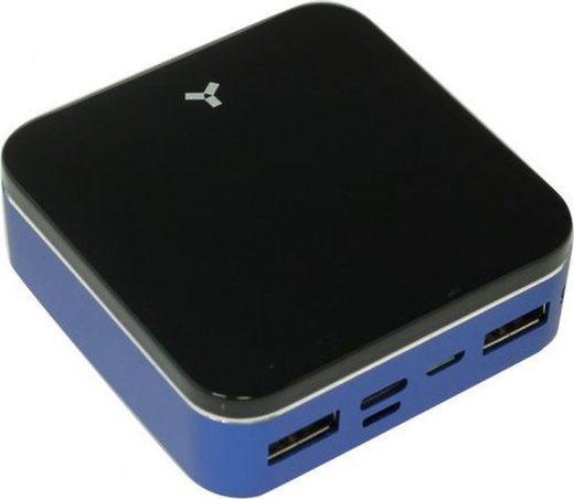 Внешний аккумулятор Accesstyle Violet 10MP , 10000 мА·ч, 2 подкл. устройства, синий/черный фото
