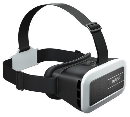Очки виртуальной реальности Hiper VR VRM черный/белый фото