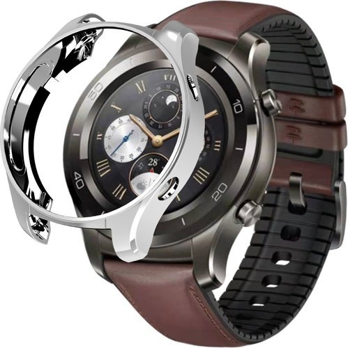 Чехол противоударный для часов Huawei Watch 2 Pro, серебристый фото