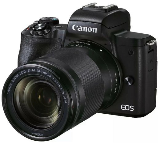 Беззеркальный фотоаппарат Canon EOS M50 Mark II kit EF-M 18-150mm IS STM черный (( фото