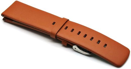 Ремешок кожаный с двойной головкой 22 мм для Huawei Watch GT, коричневый фото