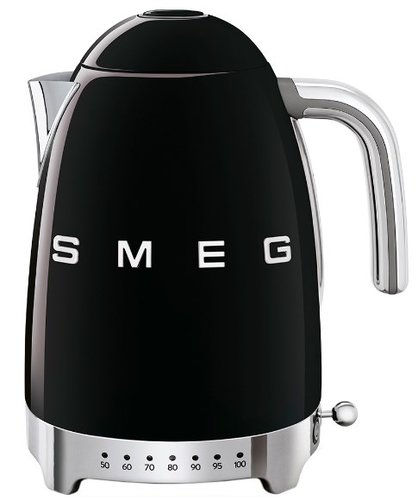 Чайник электрический Smeg 04BLEU черный фото