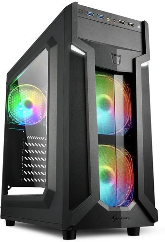 Компьютерный корпус Sharkoon VG6-W RGB led, черный фото
