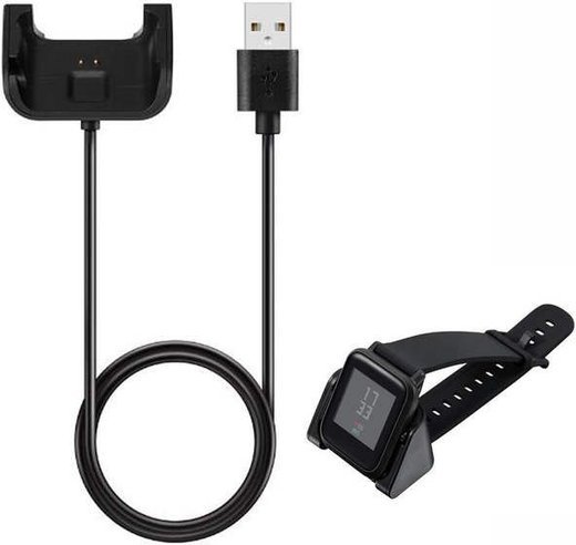 Зарядное устройство USB для Xiaomi Amazfit Bip, черное фото