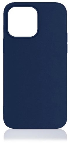 Чехол-накладка для Apple iPhone 14 Pro Max, синий, с микрофиброй, Redline фото