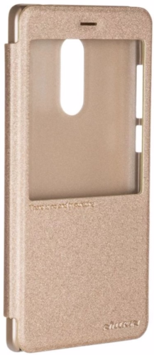 Чехол-книжка для Xiaomi Redmi Note 4/4X на MTK (золотой), Nillkin Sparkle Leather Case фото